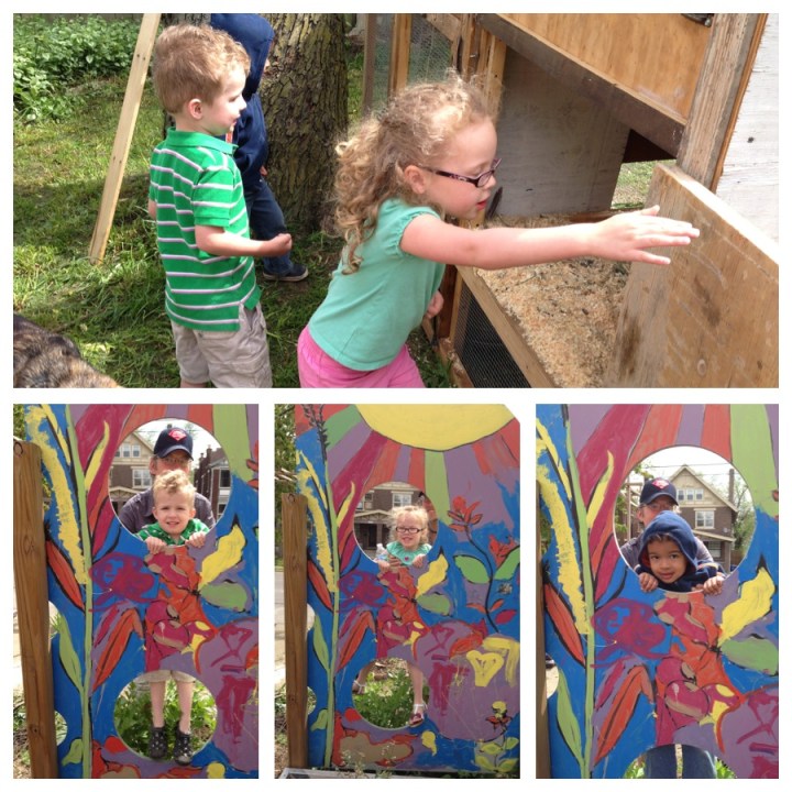 kids art & chicken coop