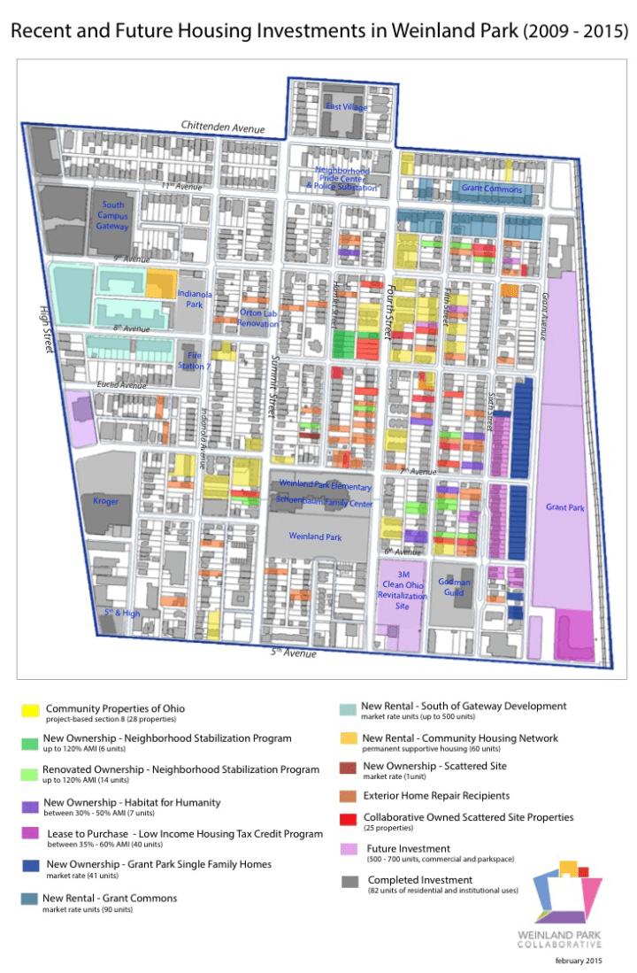 Short North Weinland Park Housing Map